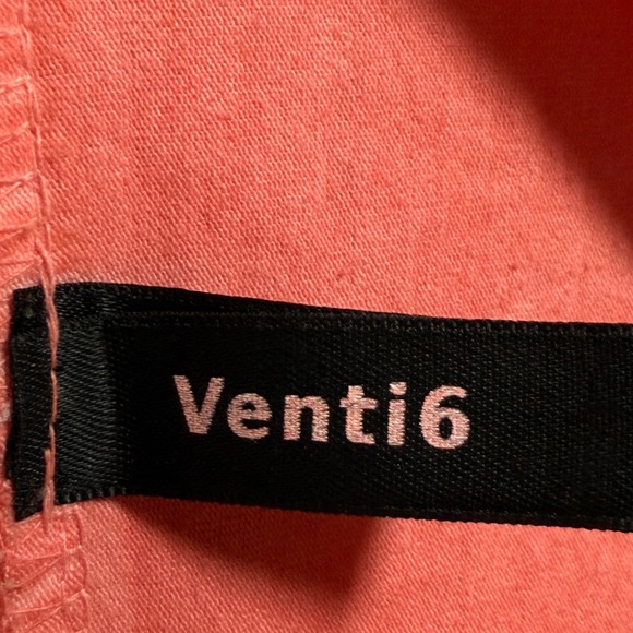 Venti6 Coral Pink Rhinestone Embellished Button up Shirt Sz S Italy YTK festival - Picture 2 of 6